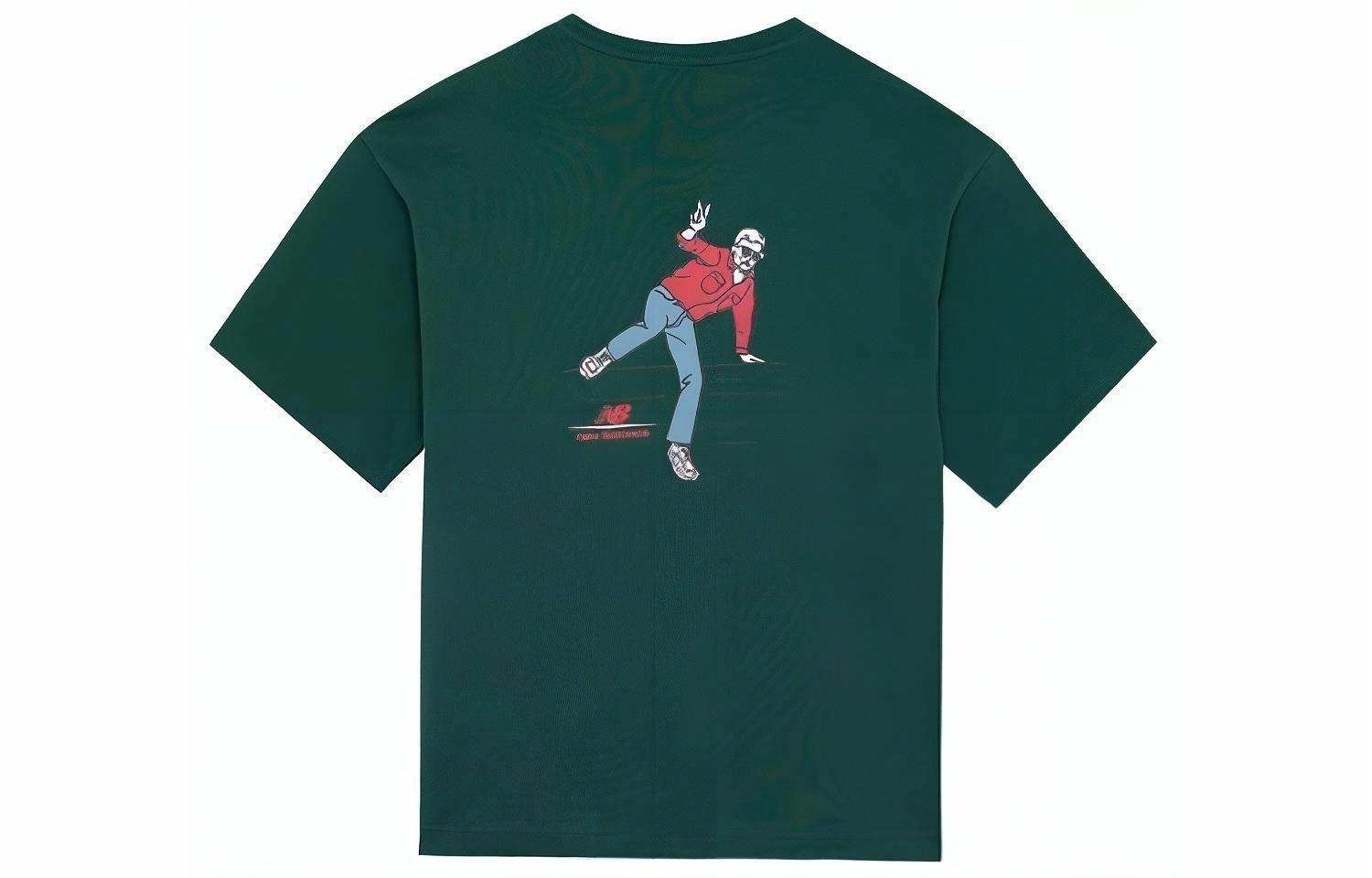 Мужская футболка New Balance Lifestyle Tee (темно-зеленая)