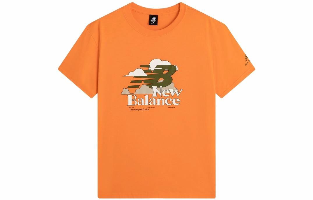 Мужская футболка New Balance Dopamine Print (оранжевая)