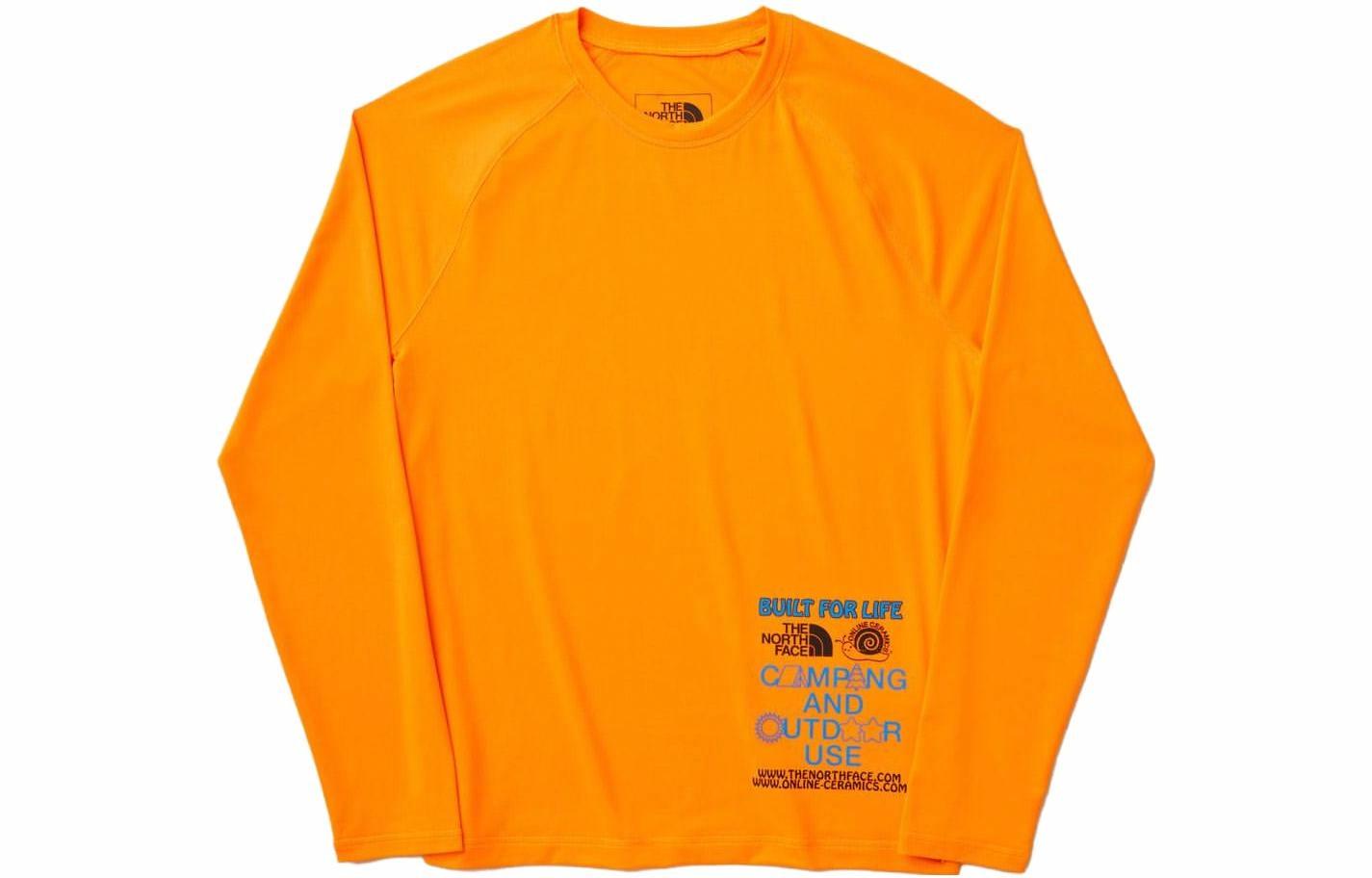 Лонгслив The North Face x Online Ceramics (оранжевый)