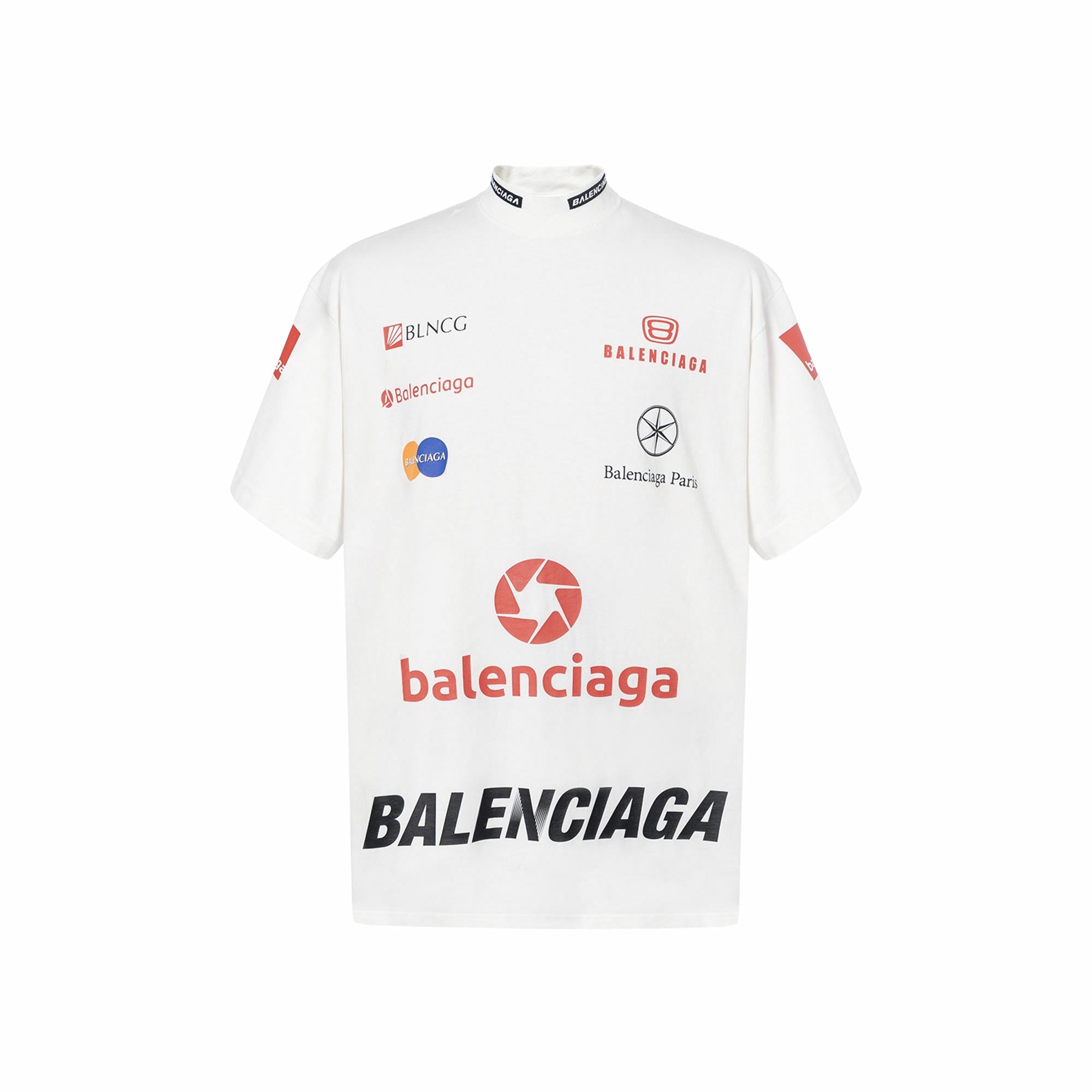 Мужская футболка Balenciaga TOP LEAGUE (белая)