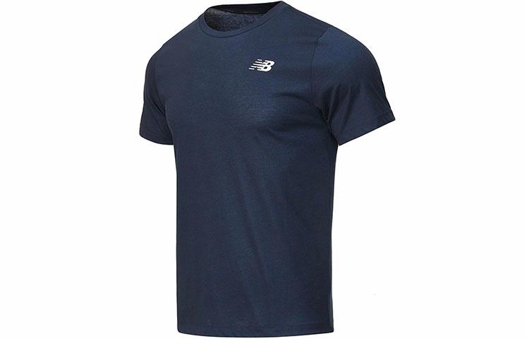 Мужская футболка New Balance Heathertech (темно-синяя)