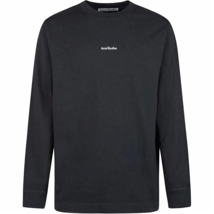Мужской лонгслив Acne SS22 (черный)