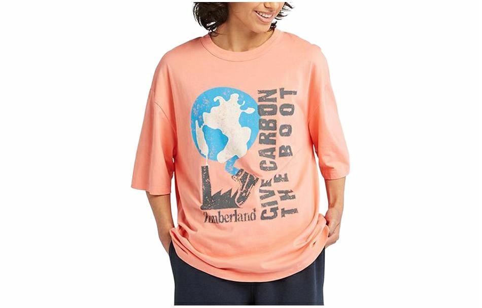 Футболка Timberland Logo Tee (розовая)