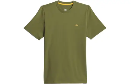 Adidas Originals Adidas X MARK GONZALES T Shirts Men's Pine Green Crew Neck Moderate Straight Fit