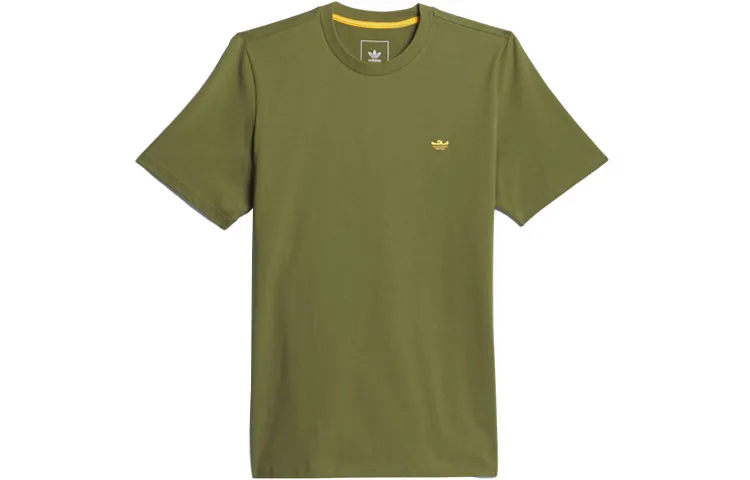 Adidas Originals Adidas X MARK GONZALES T-Shirts Men's Pine Green Crew Neck Moderate Straight Fit