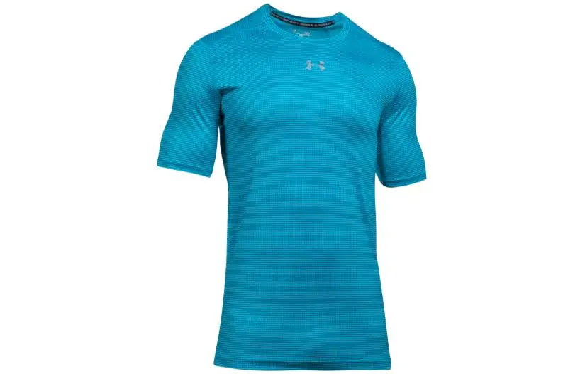 Under Armour T-Shirts Men's Blue Crew Neck Moderate