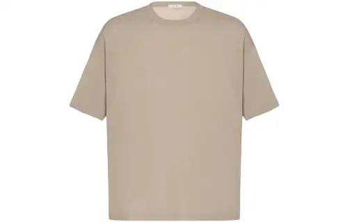 THE ROW T Shirts Men's Taupe Crew Neck Moderate Straight Fit