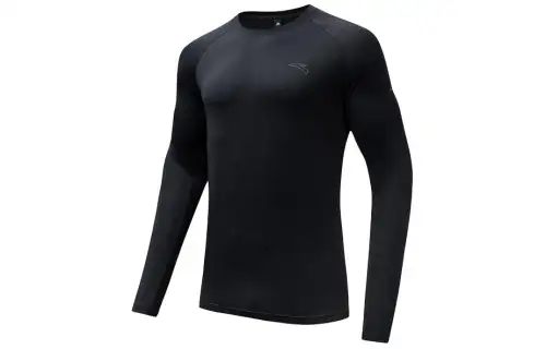 Anta Running Collection Raglan Sleeve Running T Shirt Men's Basic Black