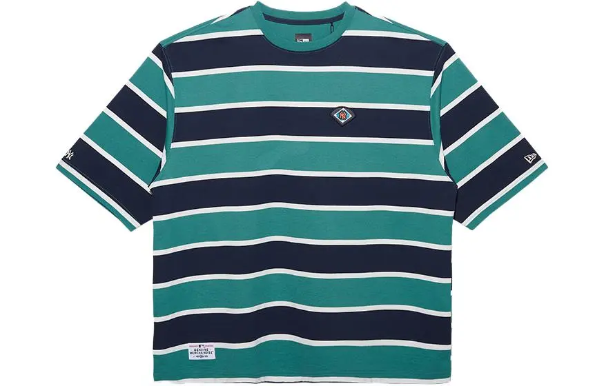 New Era X MLB T-Shirts Men's Green Crew Neck Moderate