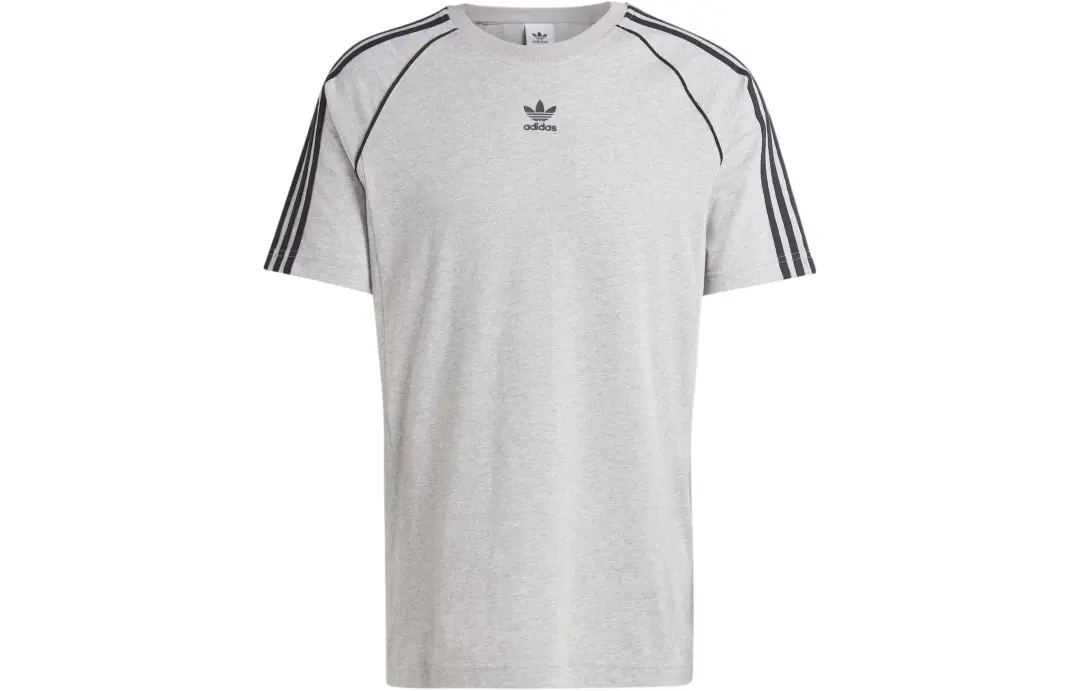 Adidas Originals T Shirt Men's Medium Heather Gray