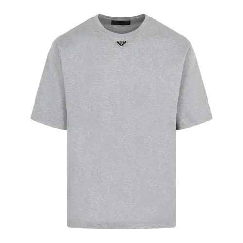 PRADA Triangle-logo Cotton T-shirt