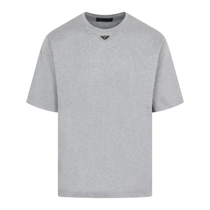 PRADA Triangle-logo Cotton T-shirt