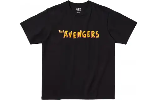 UNIQLO T Shirts Unisex Black Crew Neck Moderate Straight Fit