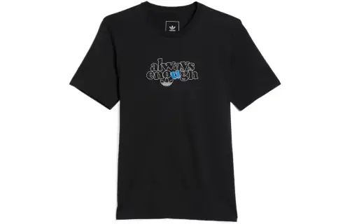 Adidas Originals DAEWON T Shirts Men's Black Crew Neck Moderate Straight Fit