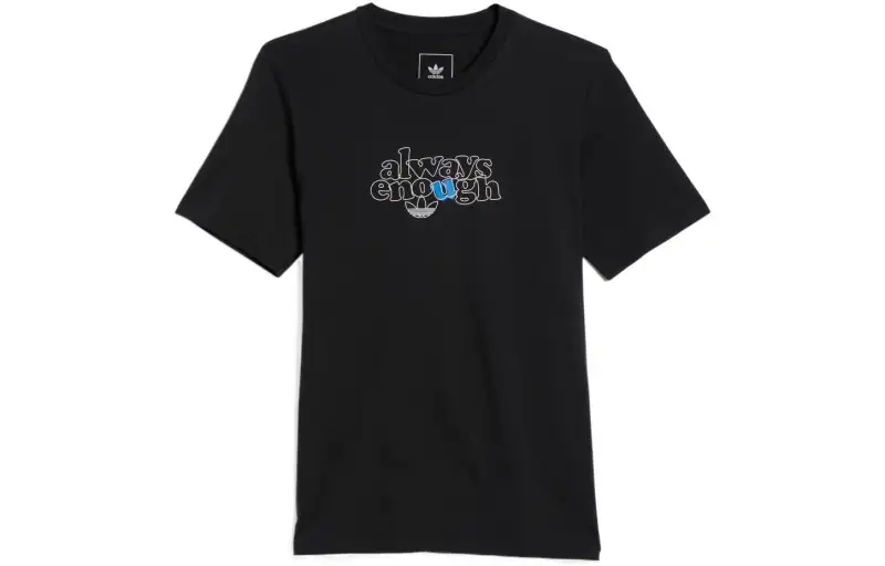 Adidas Originals DAEWON T Shirts Men's Black Crew Neck Moderate Straight Fit