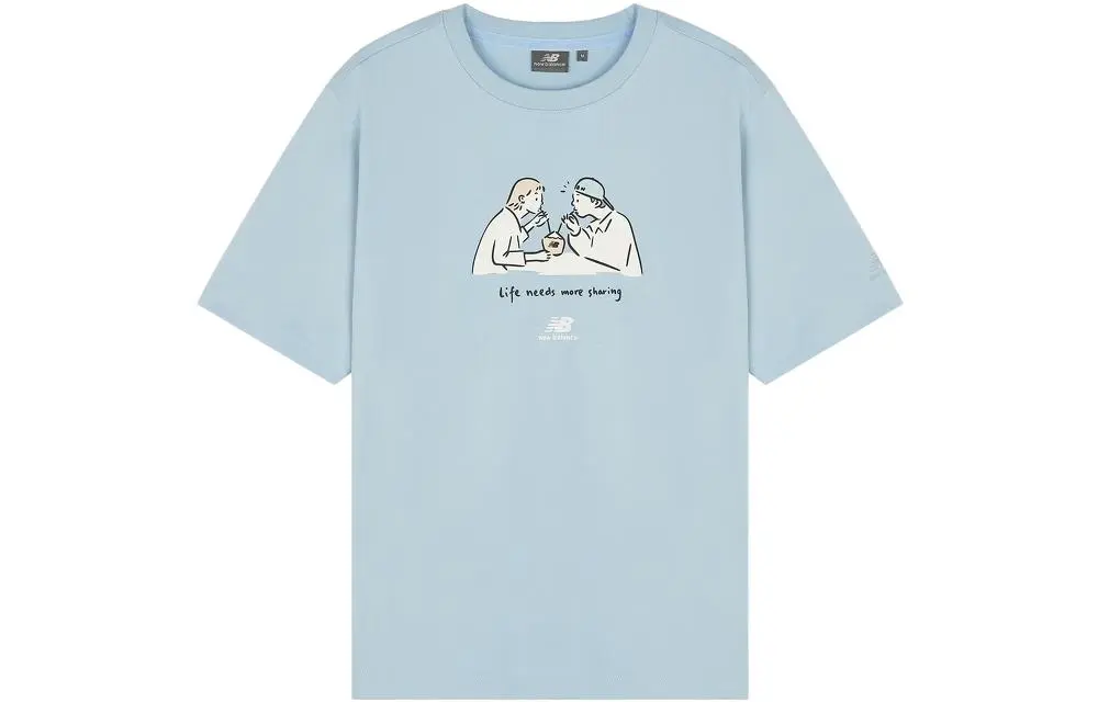 New Balance T Shirt Unisex Light Blue