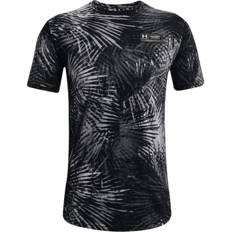 Under Armour T-Shirts Men's Black Crew Neck Moderate Straight Fit