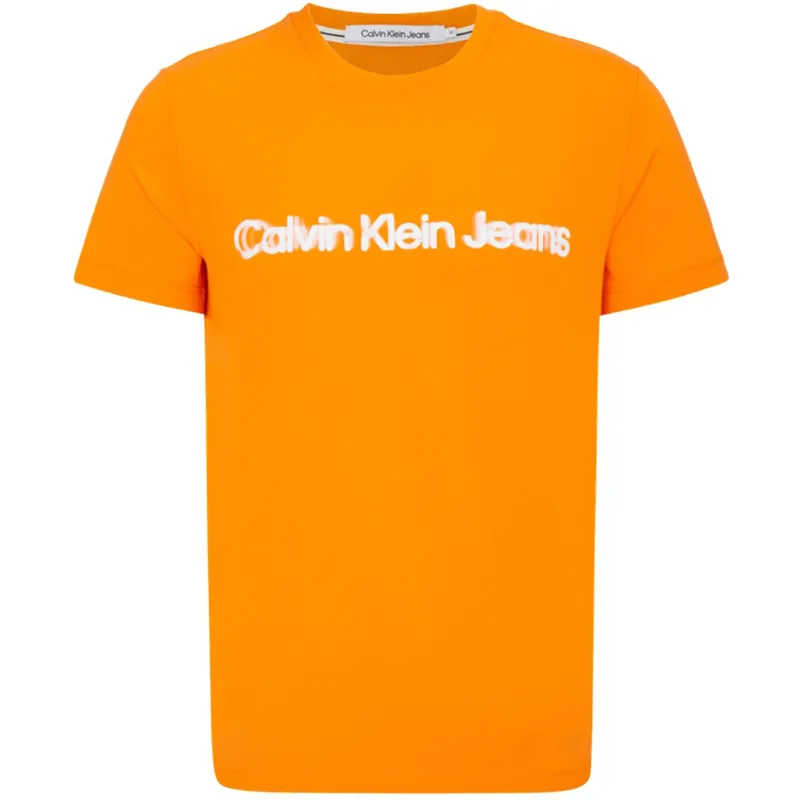 CALVIN KLEIN T-Shirt Men's Orange