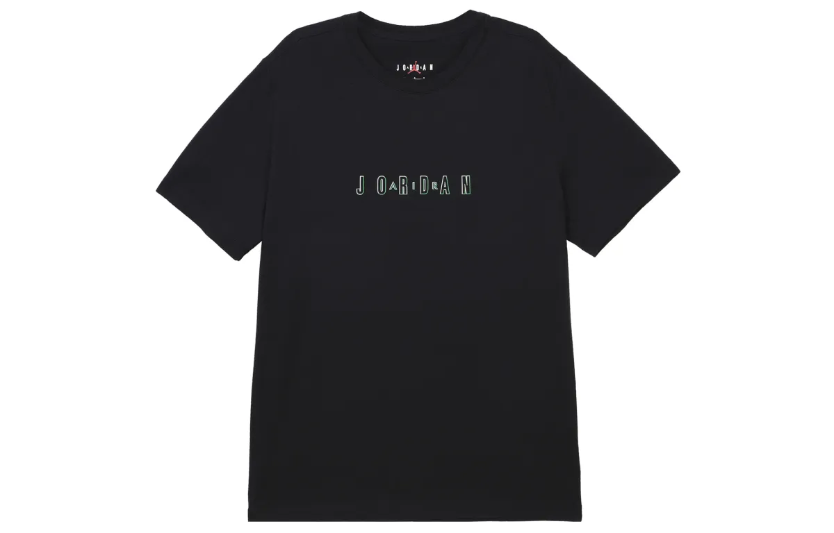 Jordan T-Shirts Men's Black Crew Neck Moderate