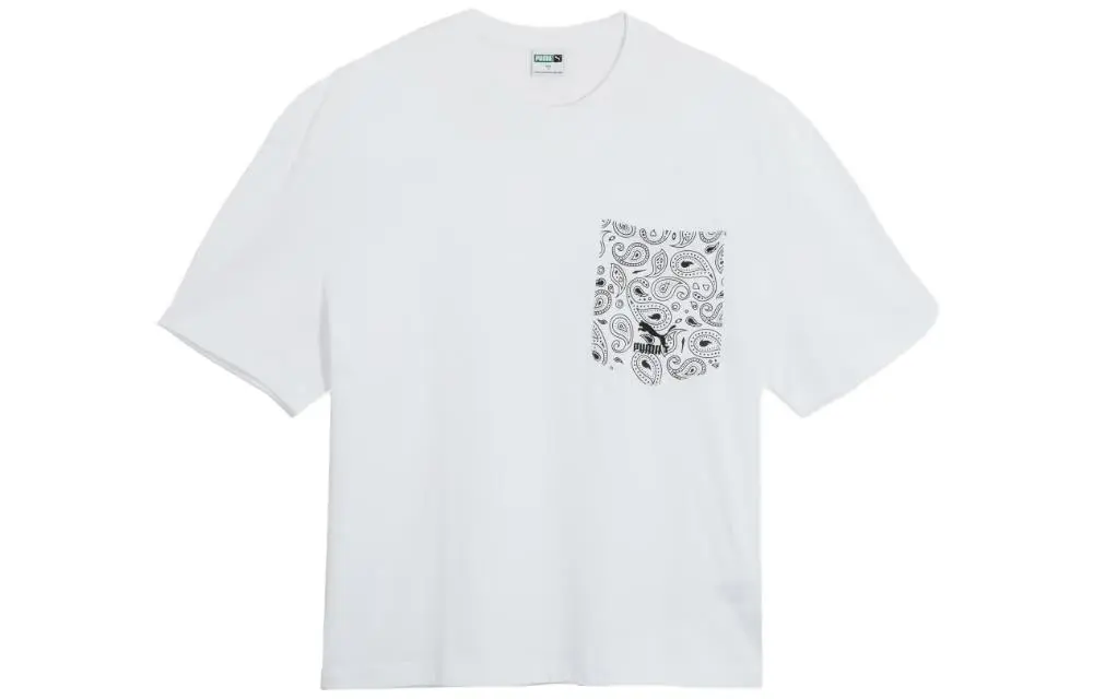 PUMA Set-in Sleeve T-Shirt Unisex White