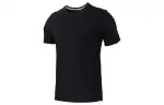 Jordan T Shirts Men's Black Crew Neck Moderate Straight Fit