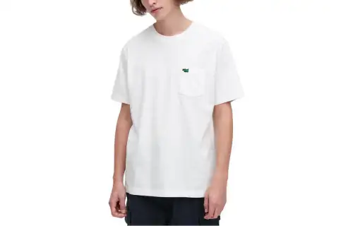 UNIQLO T Shirts Unisex White Crew Neck Moderate Straight Fit