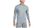 Nike T Shirts Men's Gray Crew Neck Moderate Straight Fit