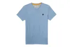 Timberland T Shirts Men's Blue V Neck Moderate Straight Fit