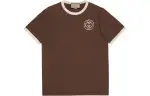 GUCCI T Shirts Men's Khaki Crew Neck Moderate Straight Fit