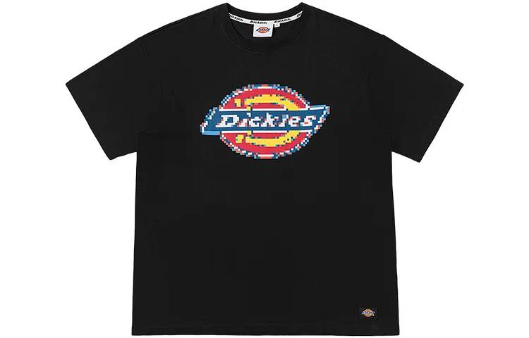 Dickies T Shirts Unisex Black Crew Neck Moderate