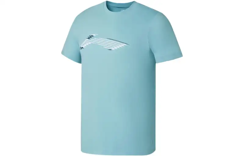 Li Ning Fitness Series T Shirt Men's Sunset Blue