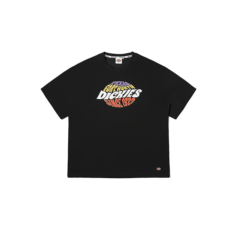 Dickies T Shirts Unisex Black Crew Neck Moderate Straight Fit