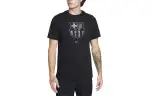 Nike T Shirts Men's Black Crew Neck Moderate Straight Fit