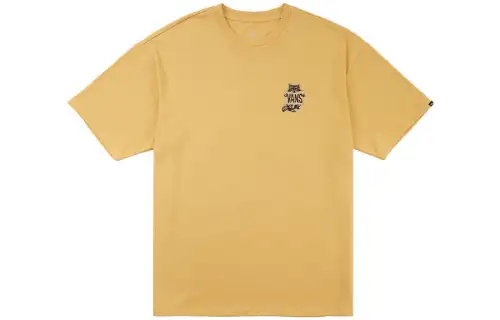 Vans Drop Shoulder Sleeve T-Shirt Unisex Yellow