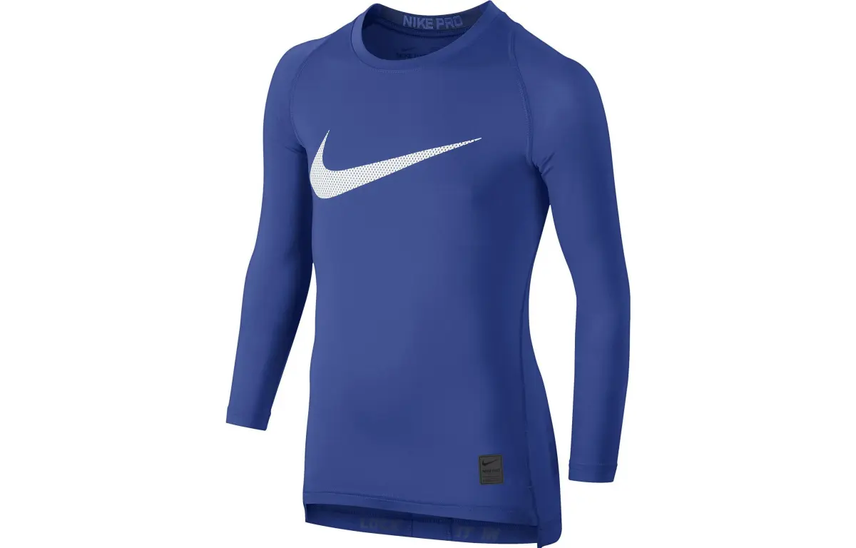 Nike T-Shirts Men's Blue Crew Neck Moderate Straight Fit