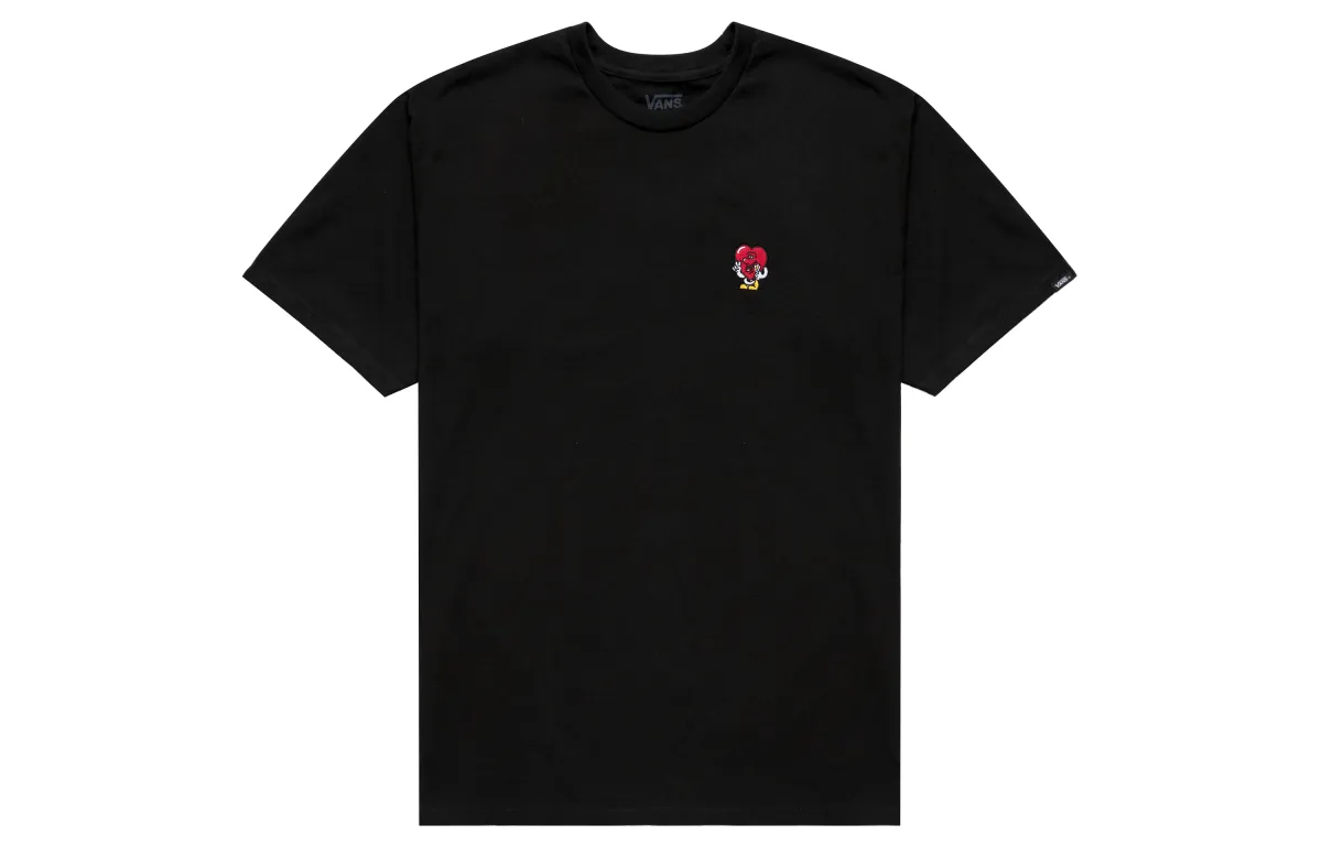 Vans T-Shirts Unisex Black Crew Neck Moderate Straight Fit