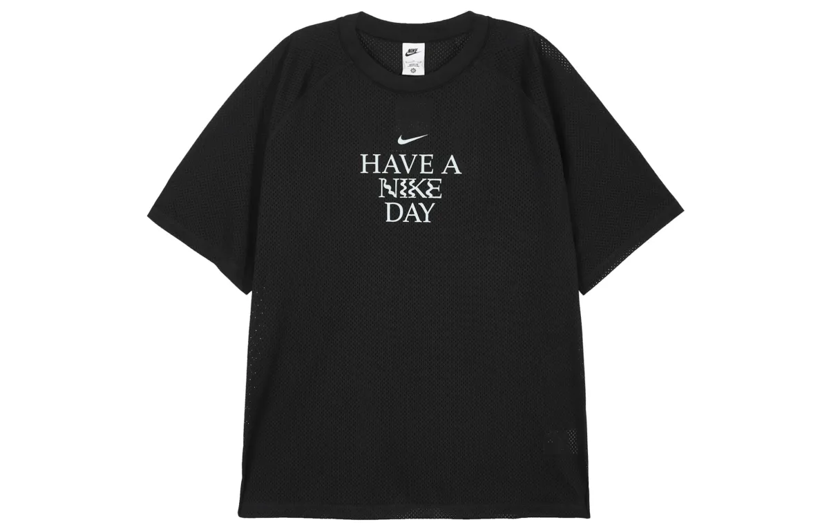 Nike T-Shirts Men's Black Crew Neck Moderate