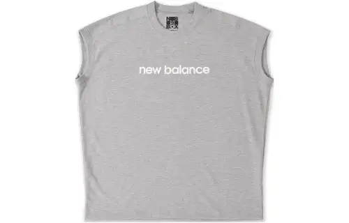 New Balance New Balance SS23 9BOX T Shirts Unisex Gray Crew Neck Moderate Straight Fit