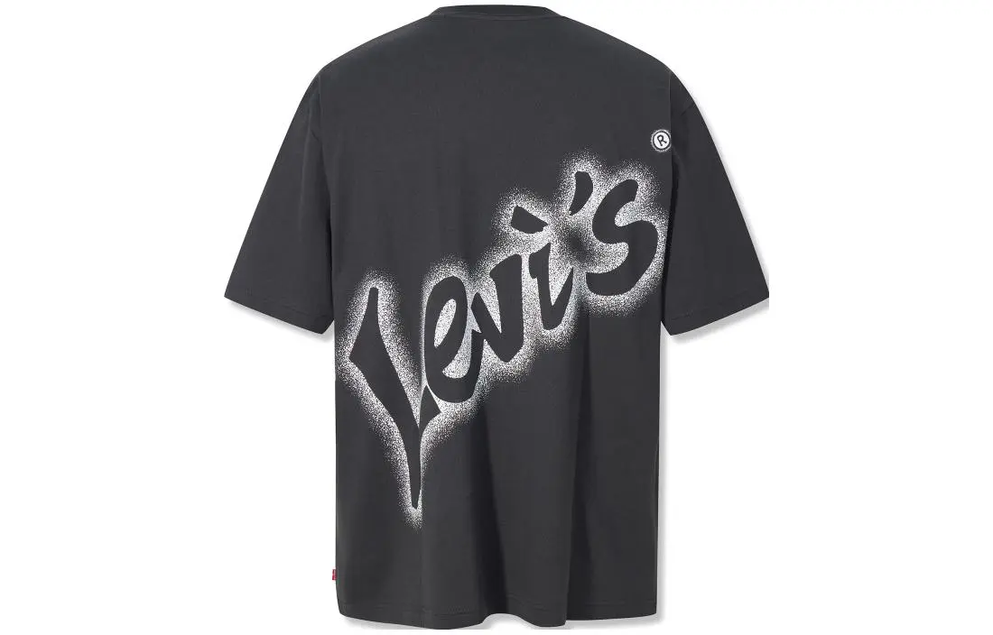 Levi's T-Shirts Men's Black Crew Neck Moderate