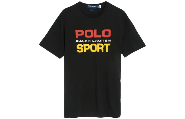 Polo Ralph Lauren Polo Sport SS23 T Shirt Classic Version Men's Black