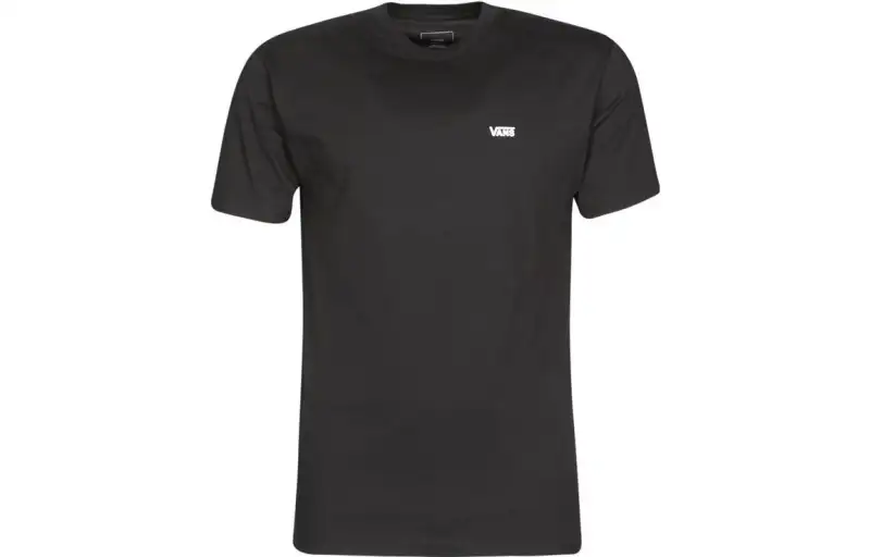 Vans T Shirts Men's Black Crew Neck Moderate Straight Fit