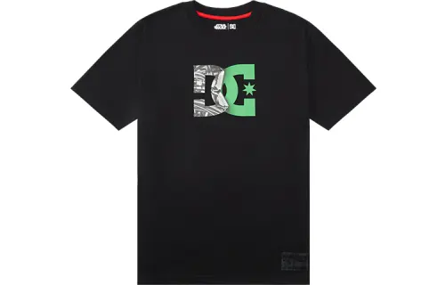 DCSHOES T Shirts Unisex Black Crew Neck Moderate
