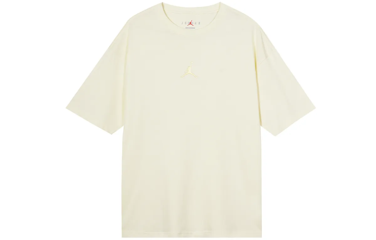 Jordan T-Shirts Men's Beige Crew Neck Moderate