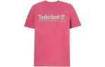 Timberland T Shirts Men's Pink Crew Neck Moderate Straight Fit