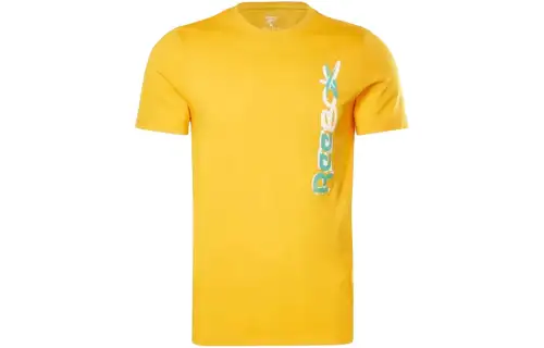 Reebok Myt Ss Graphic Tee T Shirt Men's Yellow