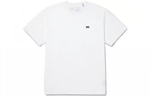 Vans T Shirts Men's White Crew Neck Moderate Straight Fit