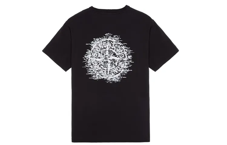 STONE ISLAND Graphic Printed Crewneck T Shirt