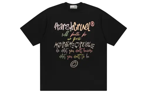 HARSH AND CRUEL T Shirts Unisex Crew Neck Moderate Straight Fit