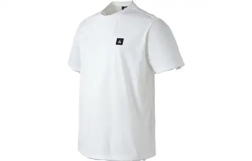 New Balance Frozen Cold T Shirts Men's White Crew Neck Moderate Straight Fit