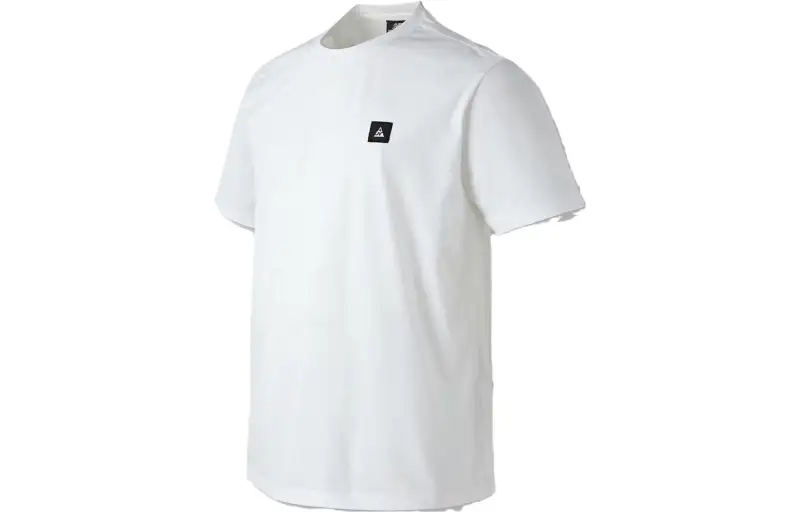 New Balance Frozen Cold T Shirts Men's White Crew Neck Moderate Straight Fit